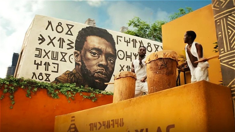 T'Challa mural Wakanda Forever 