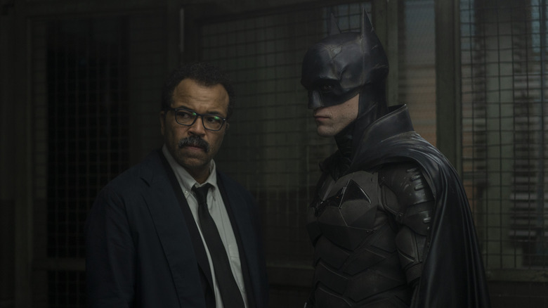 James Gordon and Batman talking 