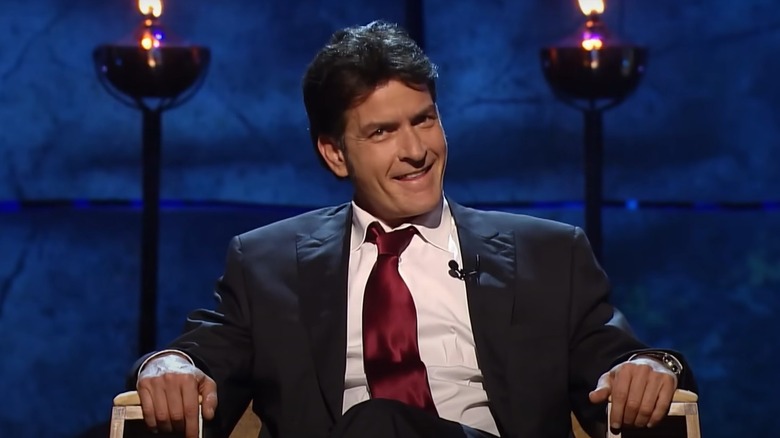 Charlie Sheen laughs at roast