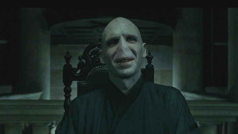 Voldemort sitting down