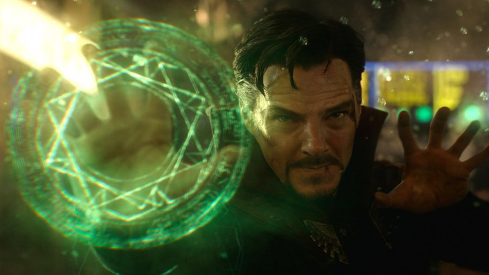 Doctor Strange battles with magic