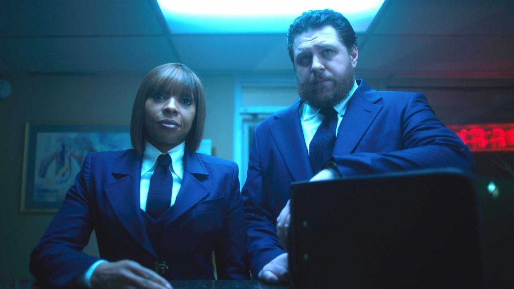 Cameron Britton and Mary J. Blige as Hazel and Cha-Cha in The Umbrella Academy