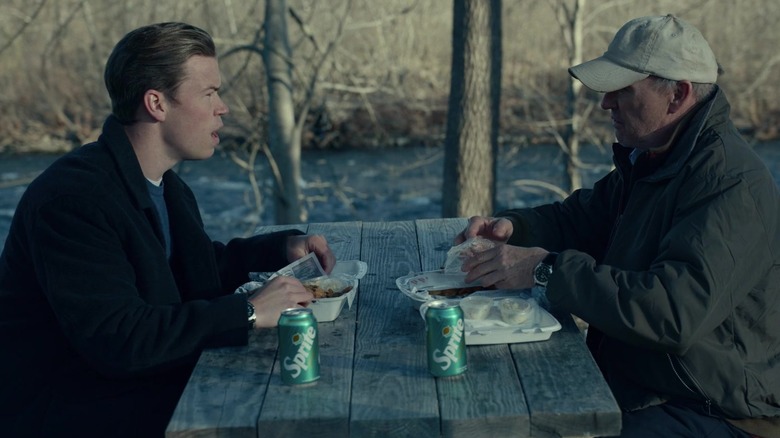 Billy Cutler eating with Samuel Finnix