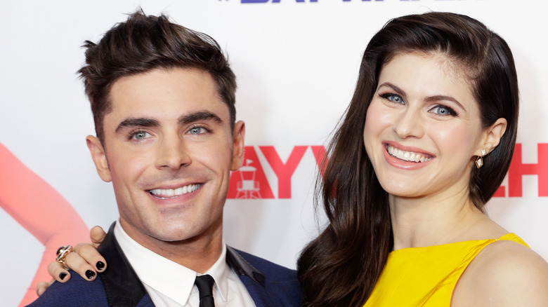 Zac Efron and Alexandra Daddario attend premiere