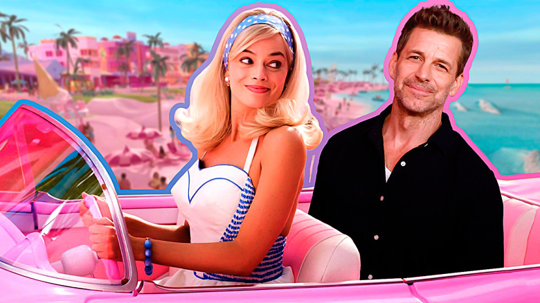 Barbie and Zack Snyder composite