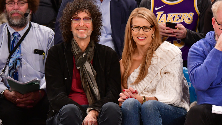 Howard Stern at a basketball game