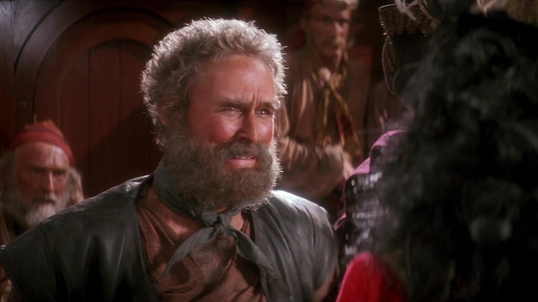 Glenn Close as bearded pirate crying