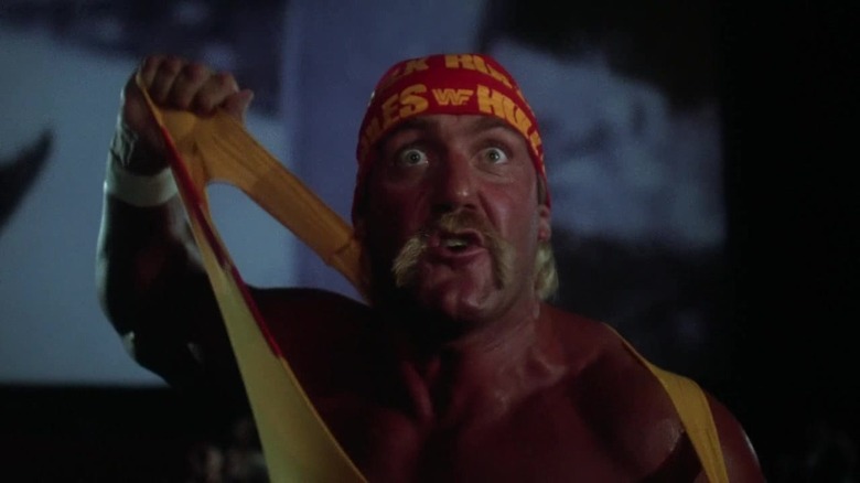 Hulk Hogan tearing his shirt