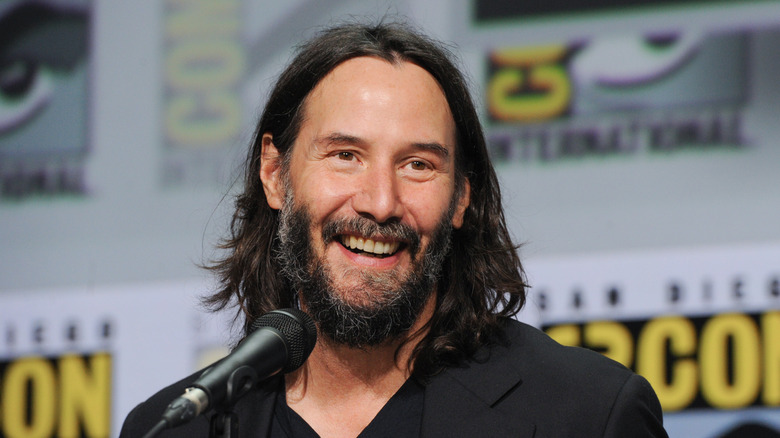 Keanu Reeves smiling