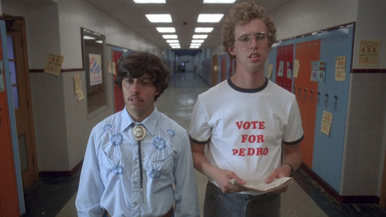 Pedro and Napoleon wander school halls