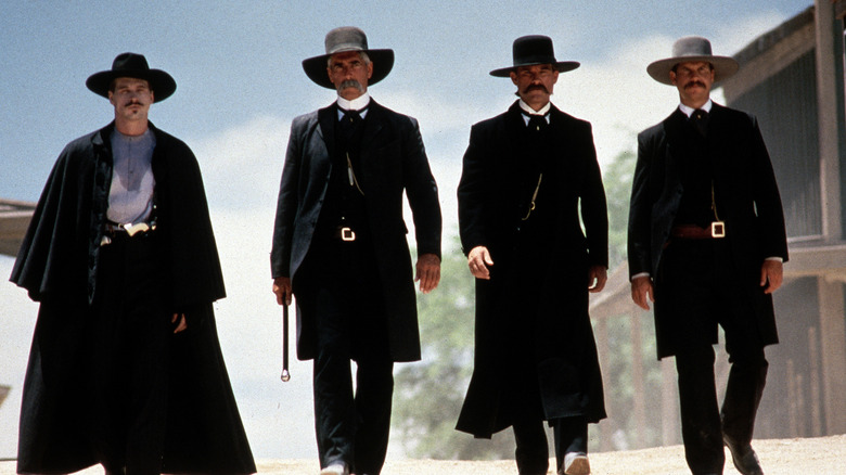 Doc Holliday and the Earp brothers prepare for battle