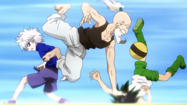 Hunter x Hunter characters fighting