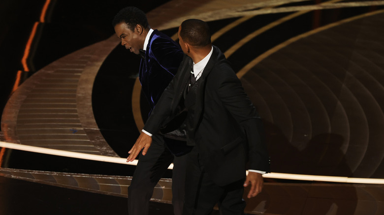 Will Smith slapping Chris Rock