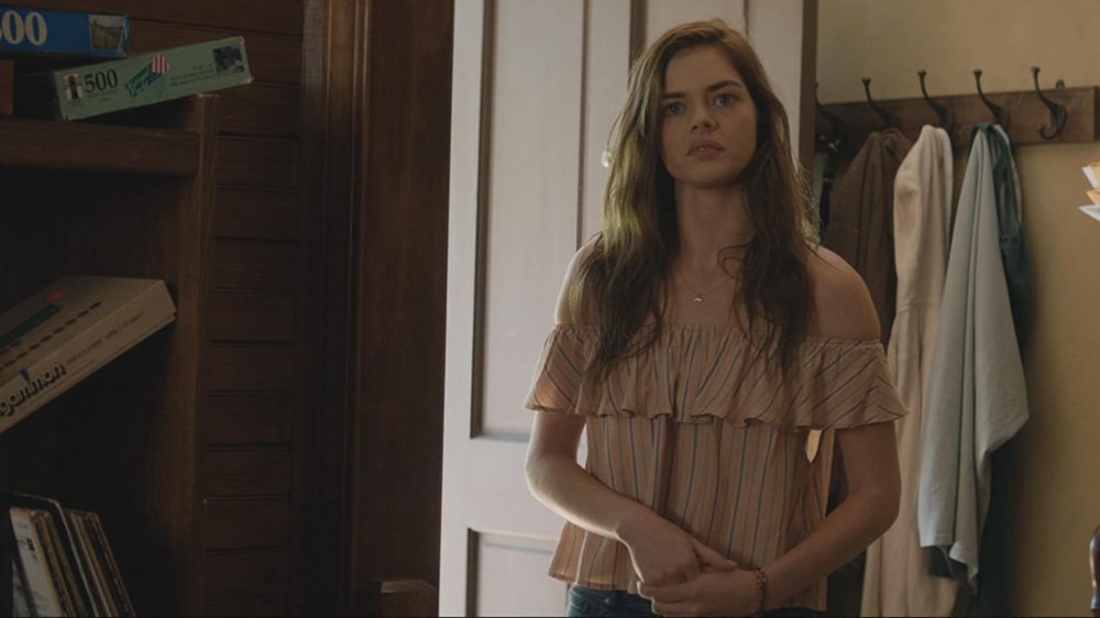 Samara Weaving as Penelope in Three Billboards Outside Ebbing, Missouri