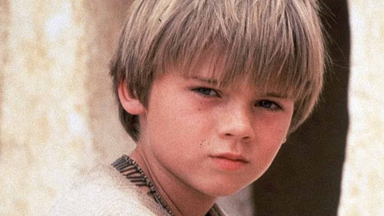 Young Anakin looking off camera in The Phantom Menace