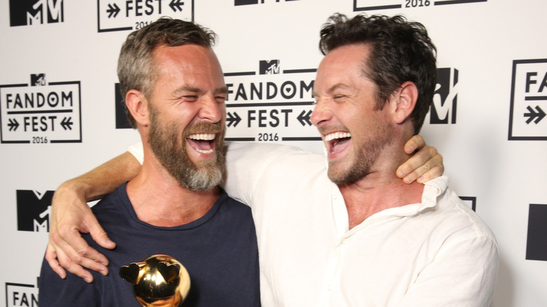 Ian Bohen and JR Bourne cracking up