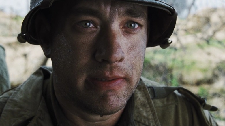 Tom Hanks looks forward Saving Private Ryan