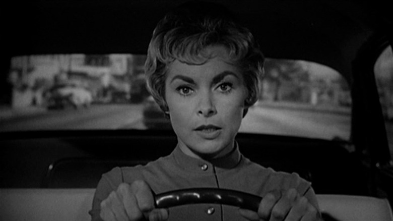 Marion Crane driving car