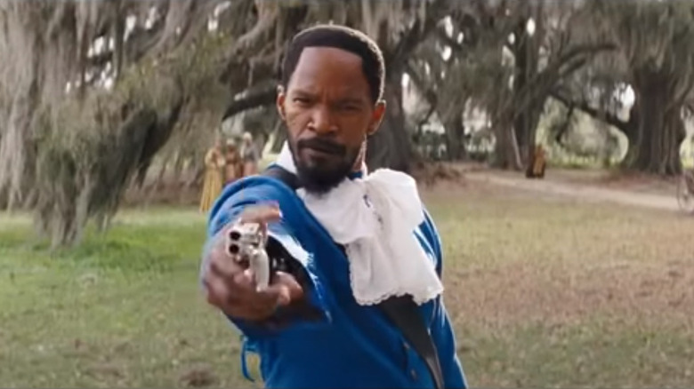 Django aims his gun