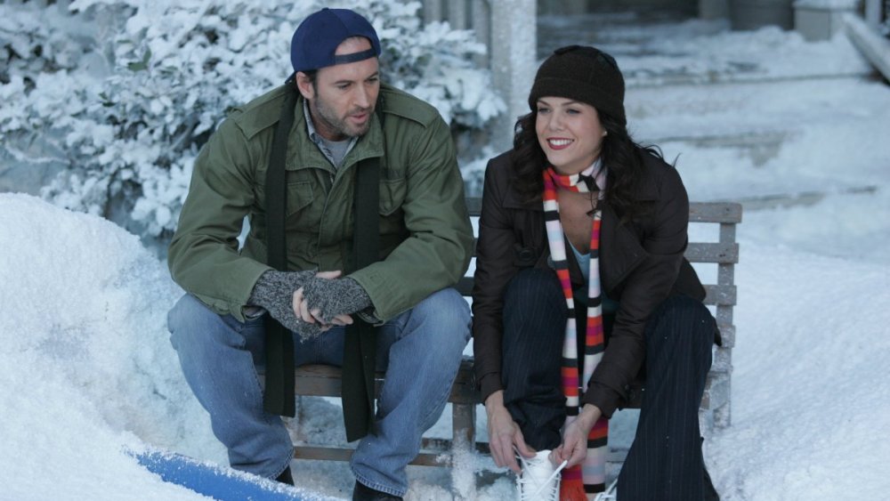 Scott Patterson and Lauren Graham in Gilmore Girls