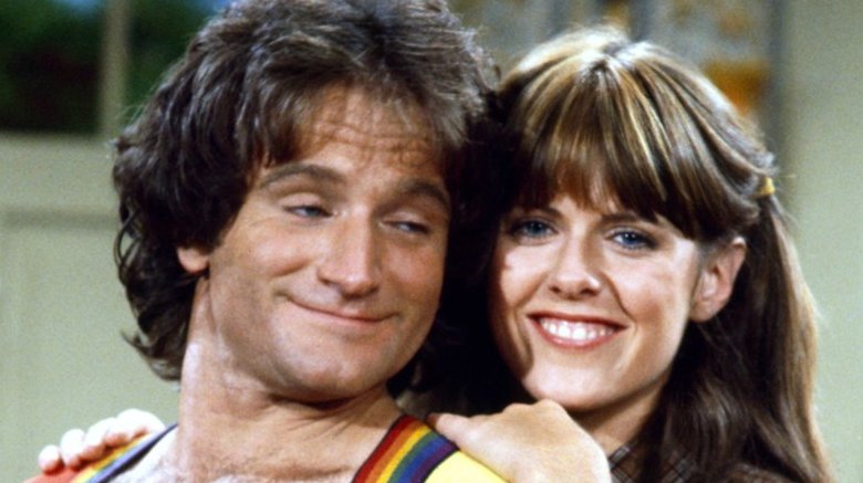 Robin Williams and Pam Dawber in Mork & Mindy