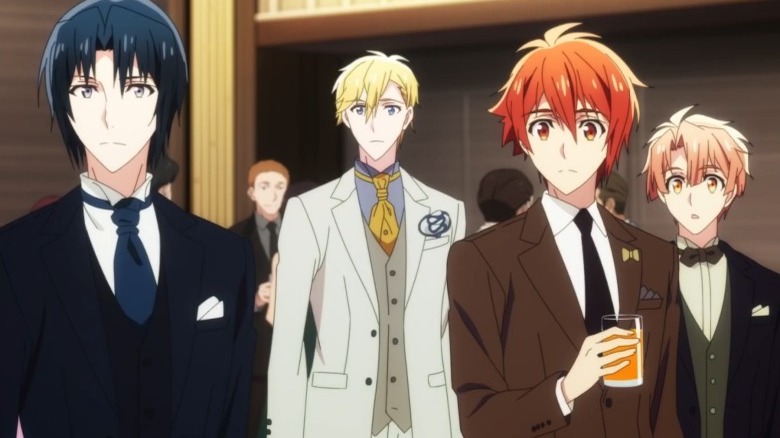 Members of IDOLiSH7 at an party