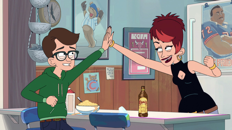 Diane and Daniel high five