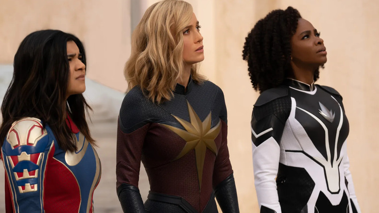 Ms. Marvel with Captain Marvel and Monica Rambeau