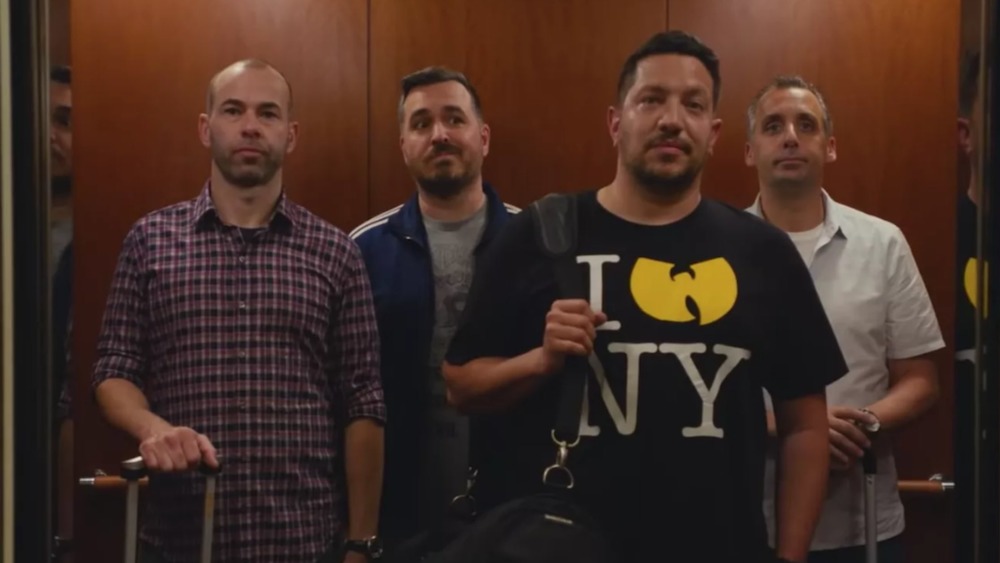 Impractical Jokers' The Tenderloins in an elevator