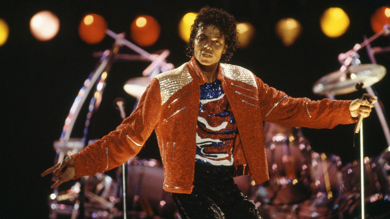 Michael Jackson performing onstage