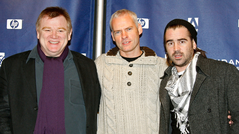 Martin McDonagh with Colin Farrell and Brendan Gleeson