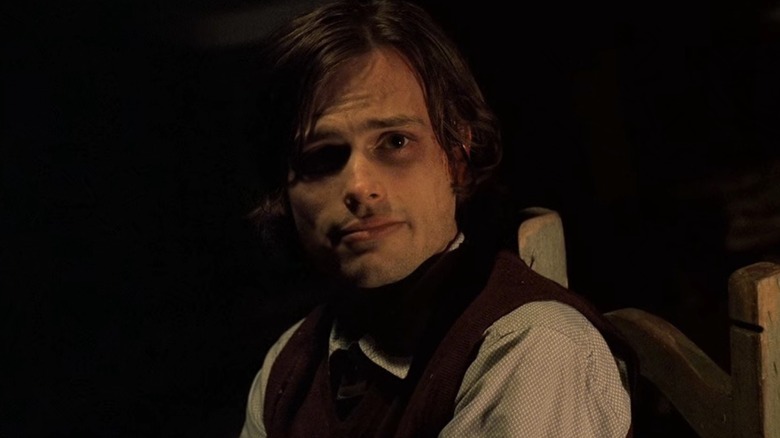 Spencer Reid looking upset