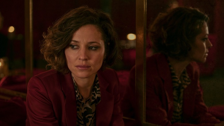 Margarita Levieva looking solemn and sad as Jenny in In From the Cold