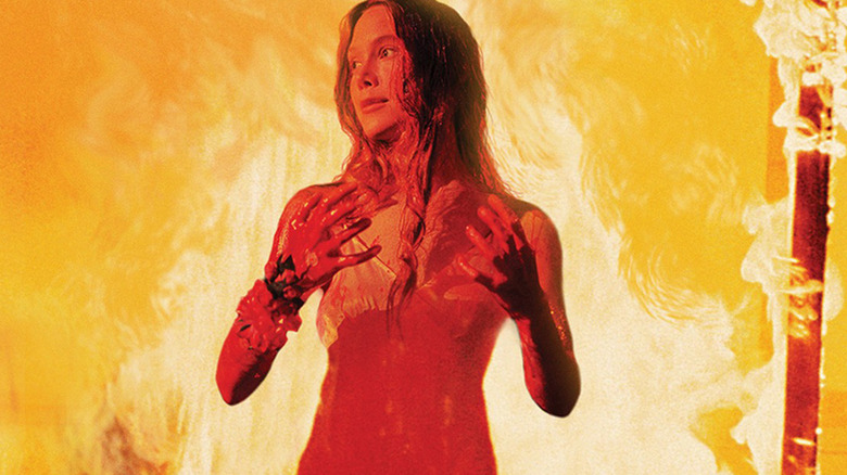 Carrie against the fiery stage