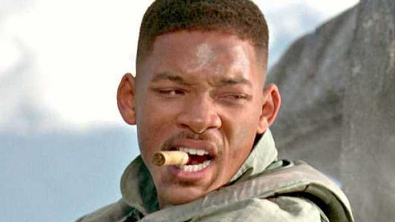 Will Smith chomping cigar