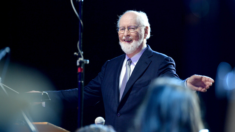 John Williams conducts