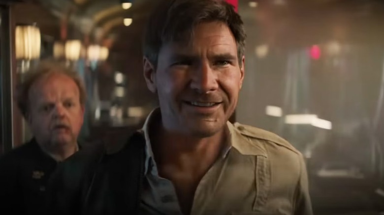 Indiana Jones smiling