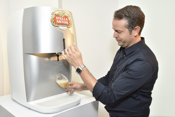 Marc Thorpe at the Stella Artois NOVA launch event. (Photo credit: Eugene Gologursky/Getty Images for Stella Artois)