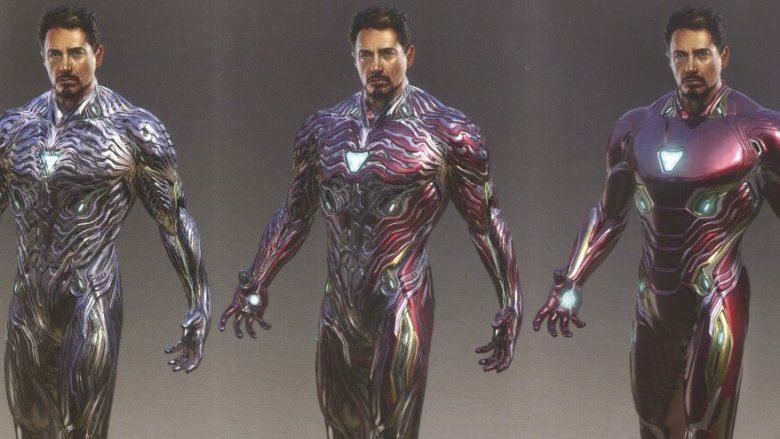 Iron Man concept art from Avengers: Infinity War