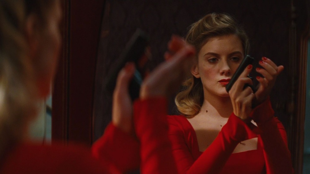 Shoshanna holds a gun in Inglourious Basterds