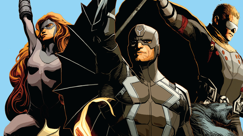 The Inhumans Black Bolt, Medusa, and Reader