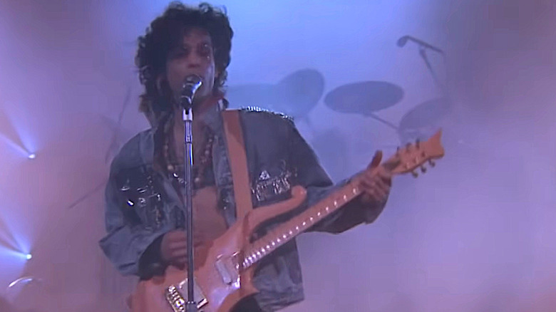 Prince plays in the purple haze