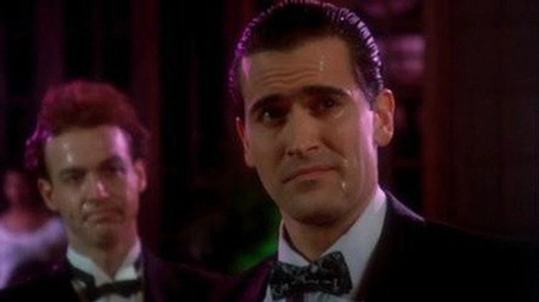 Bruce Campbell sweats in Crimewave