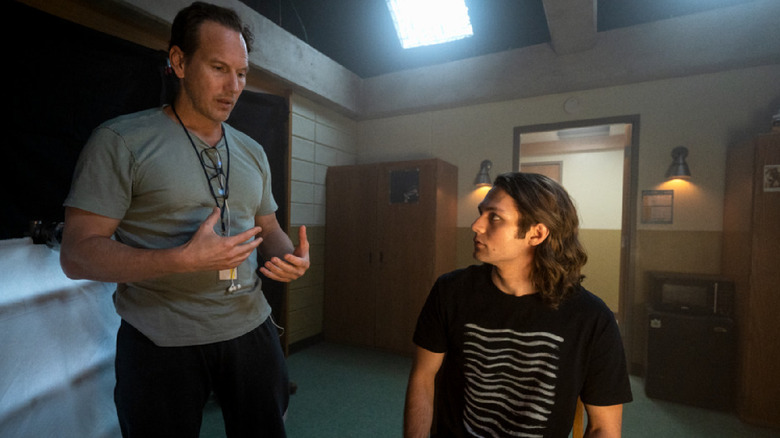 Patrick Wilson directing Ty Simpkins