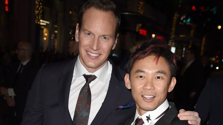 Patrick Wilson and James Wan posing for a picture together