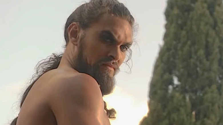 Khal Drogo gazes at Daeny