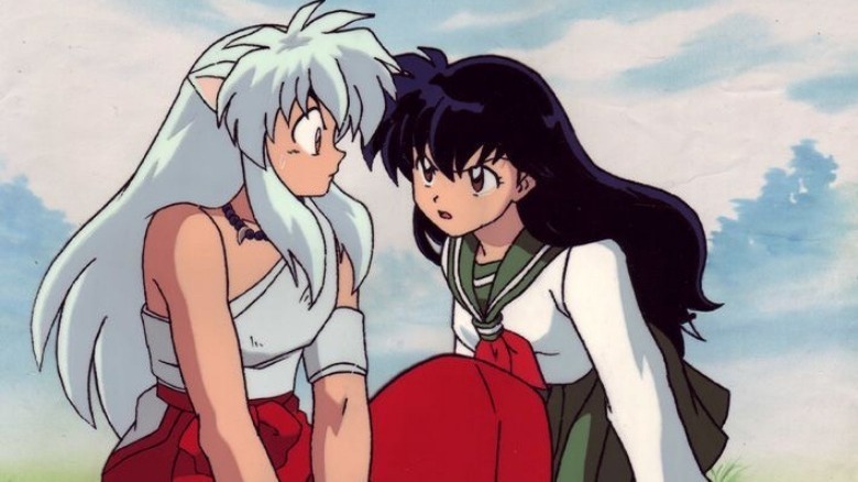 Kagome glares at Inuyasha