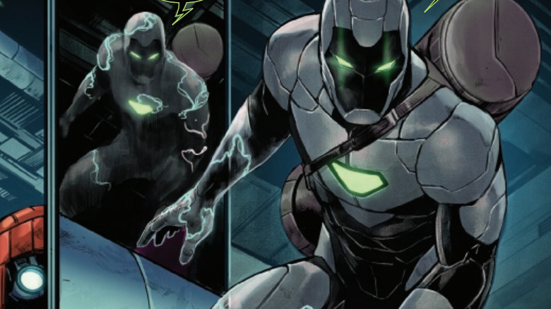 Invincible Iron Man #7's Iron Man's new stealth armor in action