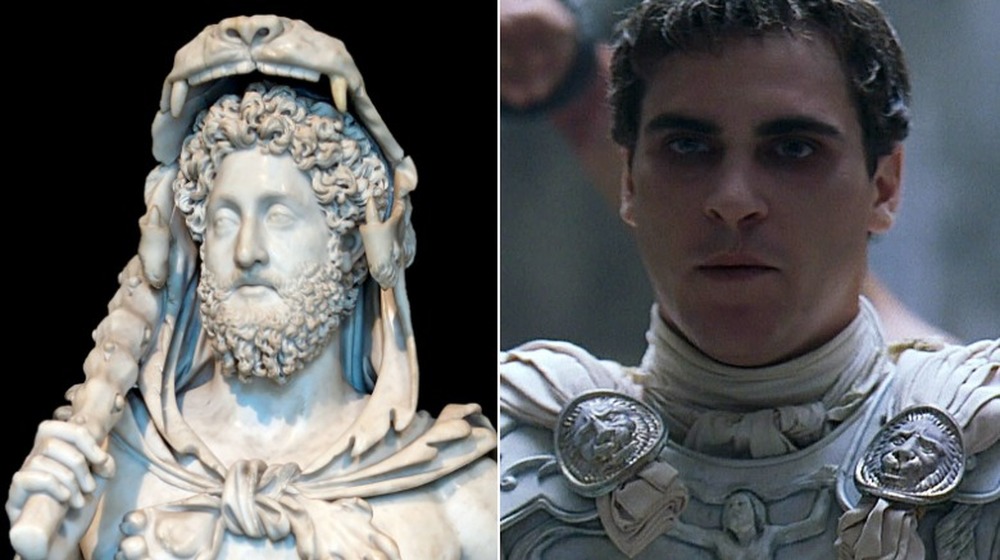 Commodus statue white armor