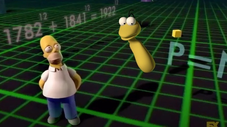 Homer and Graggle in 3D world